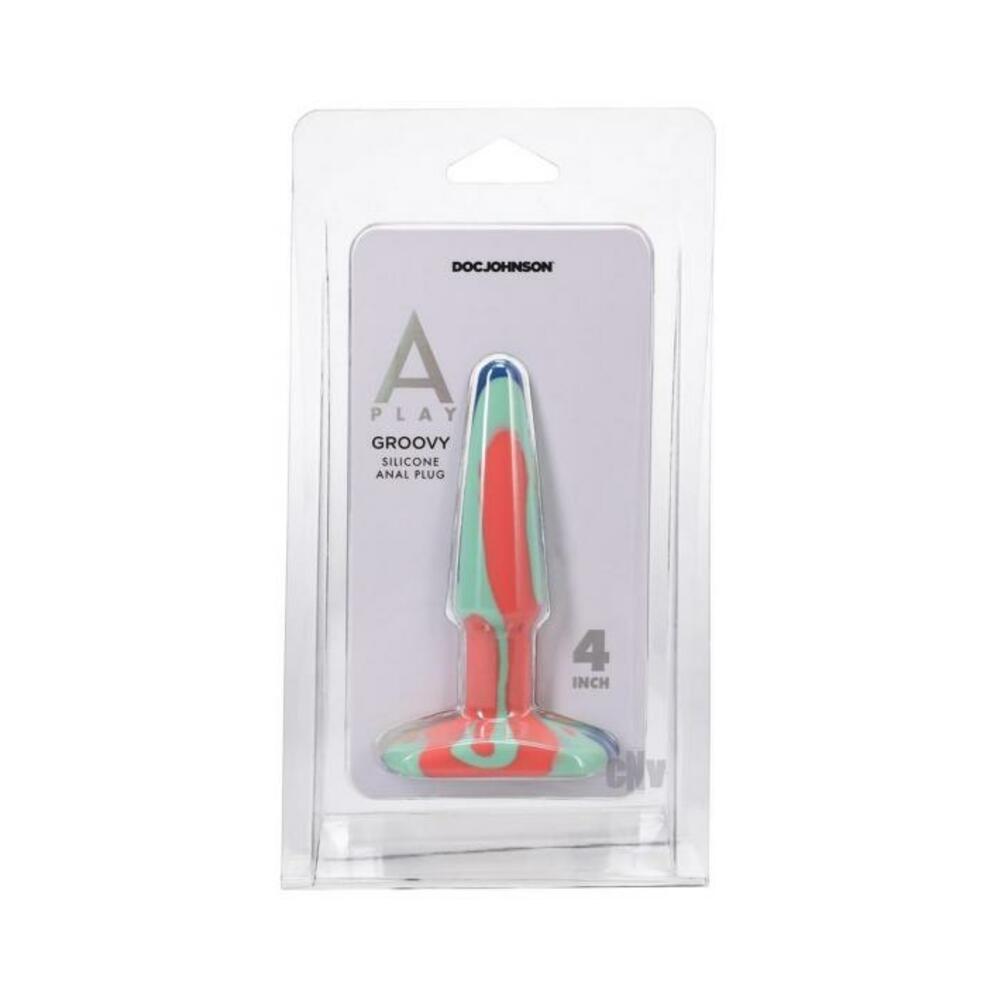 A-play Groovy 4 In. Silicone Anal Plug Sunrise-blank-Sexual Toys®