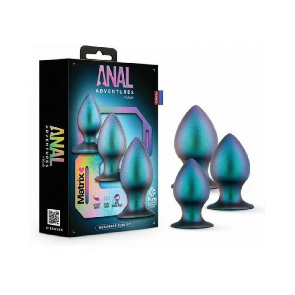 Anal Adventures Matrix Metaverse Plug Kit Dark Millenia-blank-Sexual Toys®