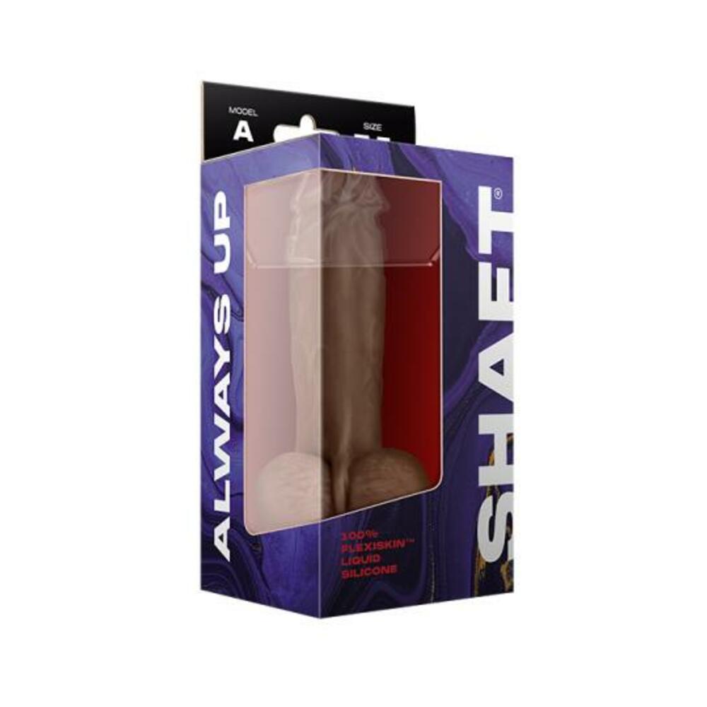 Shaft Model A Liquid Silicone Dong With Balls 7.5 In. Oak-Shaft-Sexual Toys®