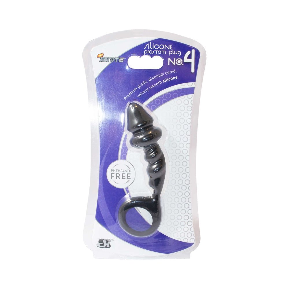 SI Silicone Prostate Plug (Black)-Si Novelties-Sexual Toys®