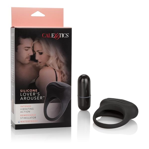 Silicone Lovers Arouser Black Vibrating Ring-blank-Sexual Toys®