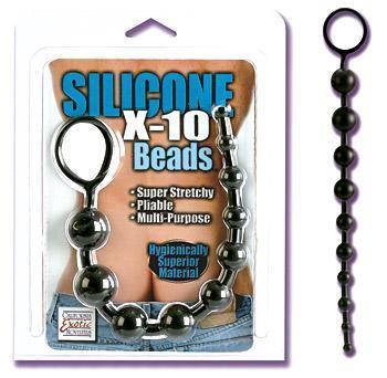 Silicone X-10 Beads - Black-blank-Sexual Toys®