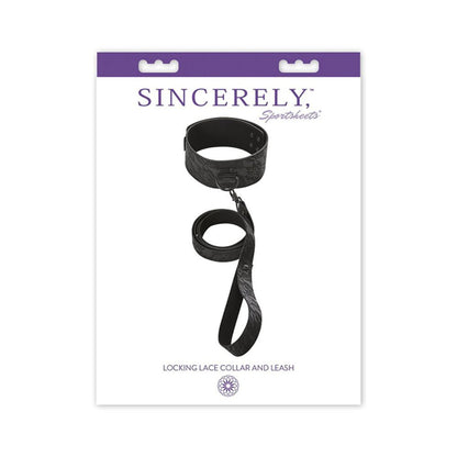 Sincerely, Ss Locking Lace Collar &amp; Leash-blank-Sexual Toys®