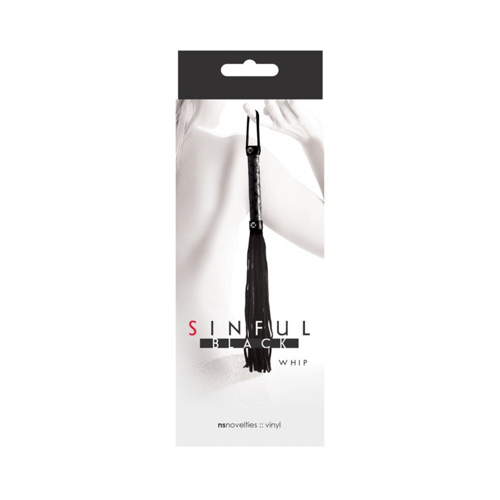 Sinful Black Whip-NS Novelties-Sexual Toys®