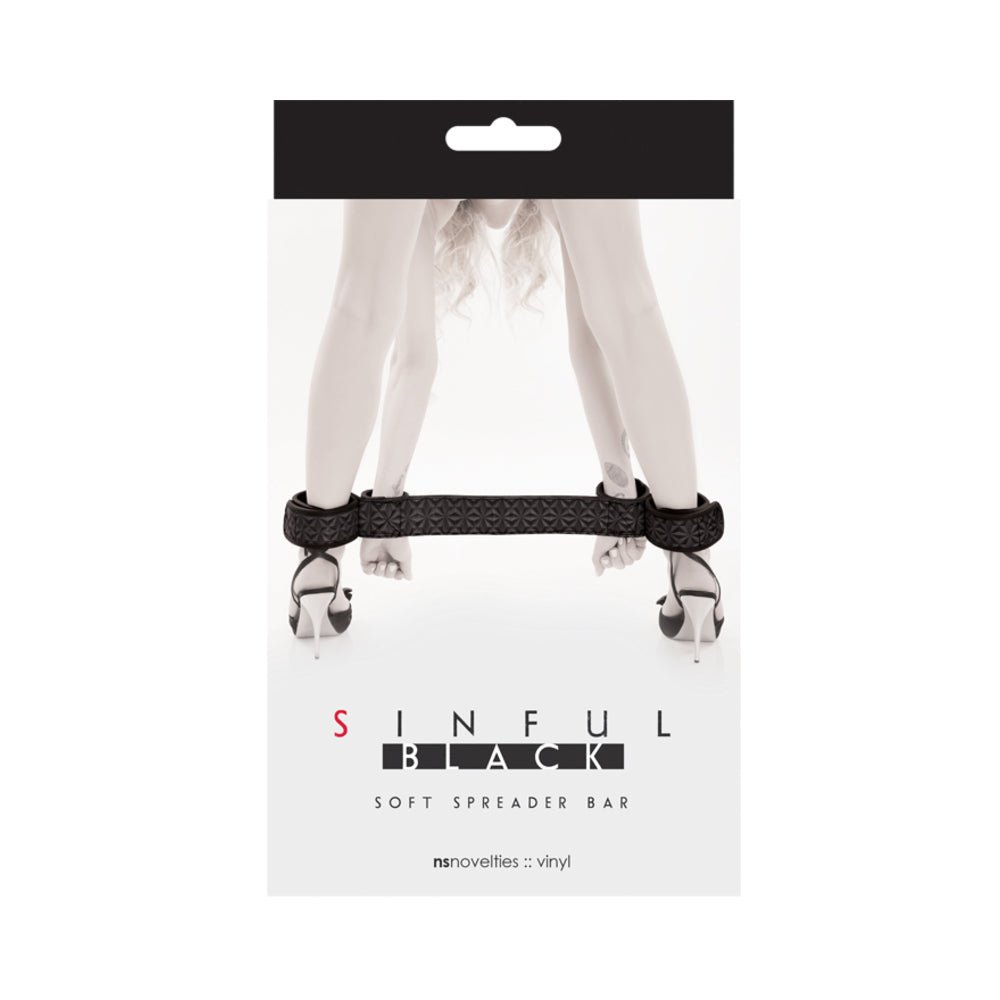 Sinful Soft Spreader Bar Black-NS Novelties-Sexual Toys®