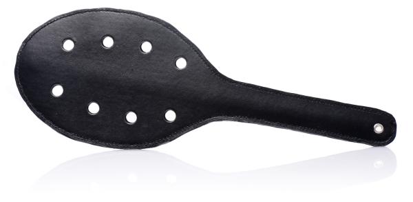 Spanking Rounded Paddle With Holes Black-STRICT-Sexual Toys®