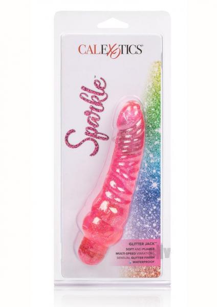 Sparkle Glitter Jack Pink Vibrating Dildo-Sparkle-Sexual Toys®