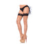 Stay Up Lace Top Backseam Fishnet Thigh Highs O/S Nude/Black-blank-Sexual Toys®