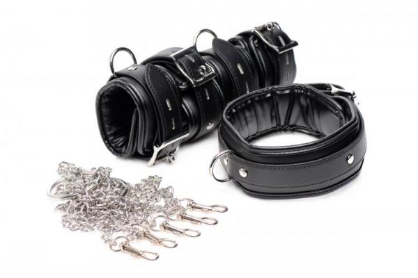 Strict Slave Bondage Shackle Set Black-Strict-Sexual Toys®