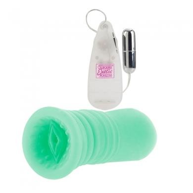 Sue Johanson Glow In The Dark Vibrating Super Head Honcho Masturbator-blank-Sexual Toys®