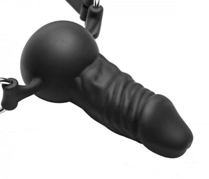 Suppressor Silicone Mini Face Banger Gag Black-Master Series-Sexual Toys®