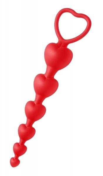 Sweet Hearts Silicone Anal Beads Red-Frisky-Sexual Toys®