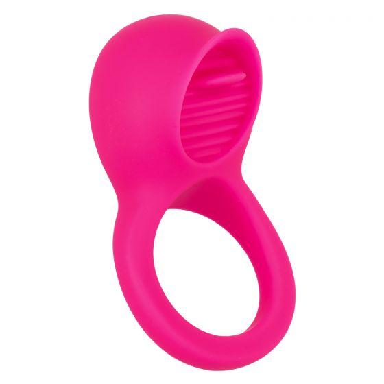 Teasing Tongue Enhancer Pink Vibrating Cock Ring-Cal Exotics-Sexual Toys®