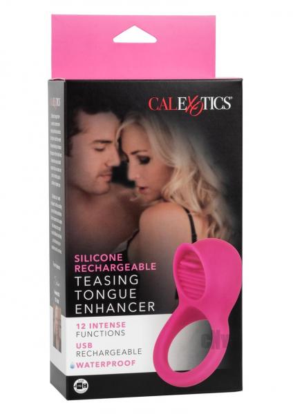 Teasing Tongue Enhancer Pink Vibrating Cock Ring-Cal Exotics-Sexual Toys®