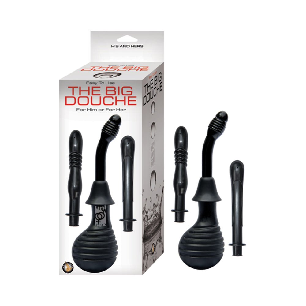 The Big Douche W/3 Unique Attachments Black-Nasstoys-Sexual Toys®