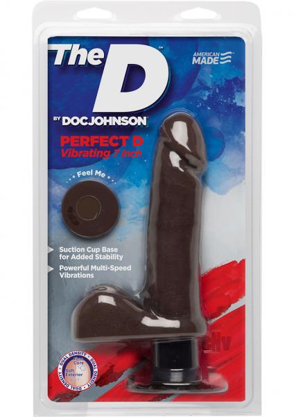 The D Perfect D Vibrating Dildo 7 Inch-The D Perfect D by Doc Johnson-Sexual Toys®