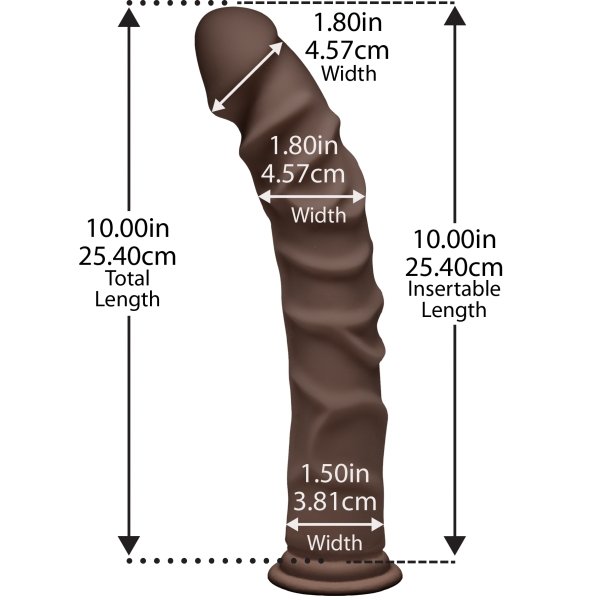 The D Ragin 10 inches Ultraskyn Dildo-The D Ragin by Doc Johnson-Sexual Toys®