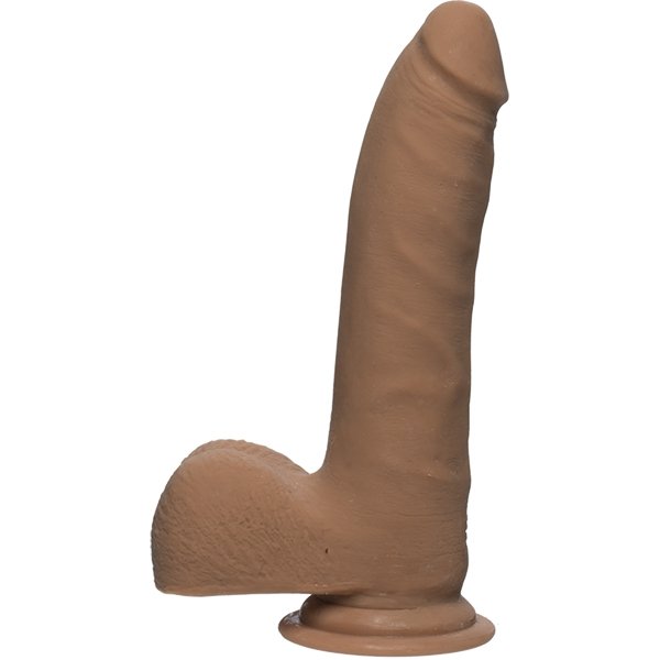 The D Realistic D 7 inches Slim Dildo with Balls Brown-The D Realistic-Sexual Toys®