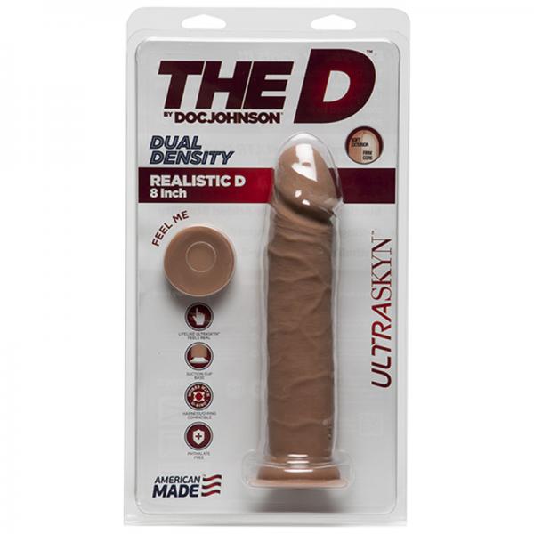 The D Realistic D 8 inches Dildo Ultraskyn Tan-The D Realistic-Sexual Toys®