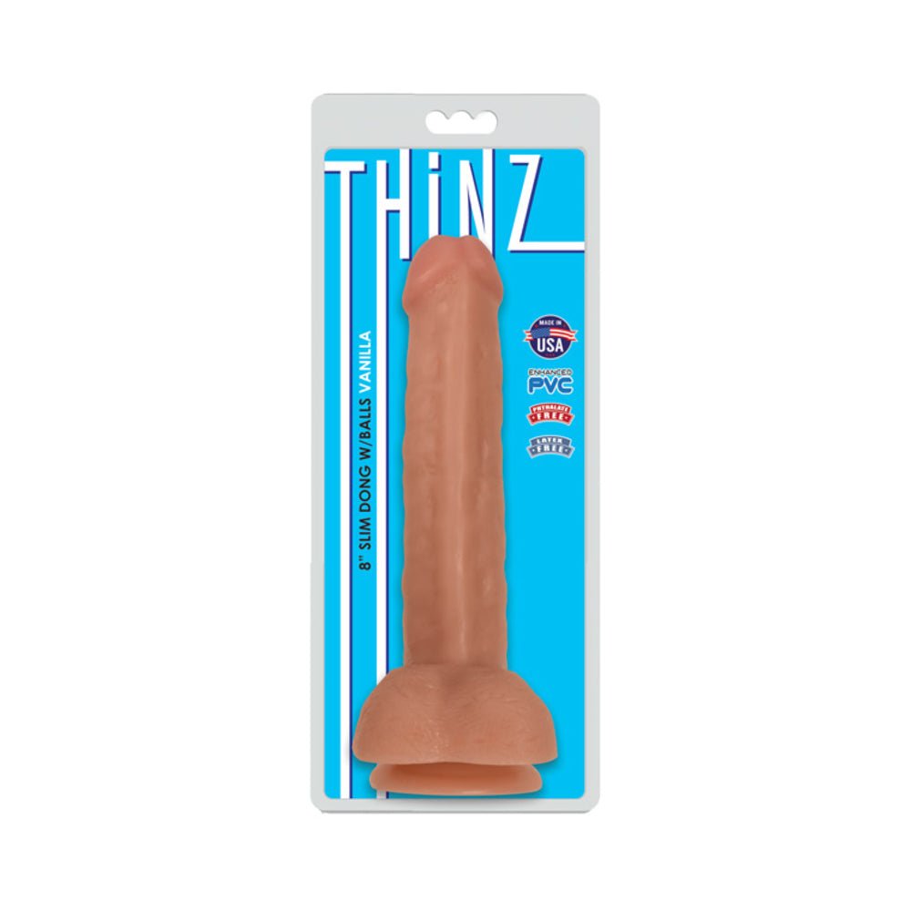 Thinz 8 inches Slim Dong with Balls-Curve Novelties-Sexual Toys®