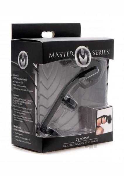 Thorn Double Finger Pinwheel Black-Master Series-Sexual Toys®