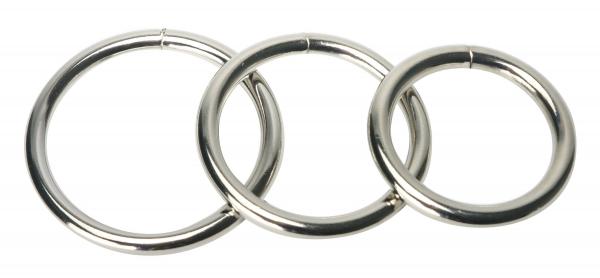 Trine Steel Cock Ring Collection 3 Piece-Master Series-Sexual Toys®