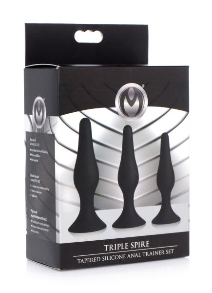 Triple Spire Tapered Silicone Anal Trainer Set-Master Series-Sexual Toys®