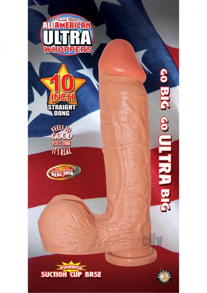 Ultra Whopper 10 inches Straight Dong Beige-All American Ultra Whopper-Sexual Toys®