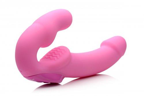 Urge Silicone Strapless Strap On Vibrating With Remote Pink-Strap U-Sexual Toys®