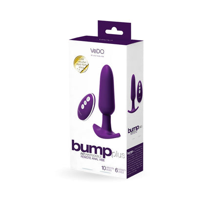 VeDO Bump Plus Remote Control Vibrating Butt Plug-VeDO-Sexual Toys®