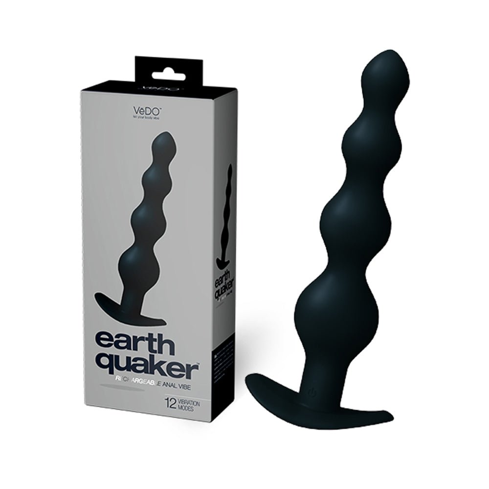 Vedo Earth Quaker Anal Vibe - Just Black - Men&