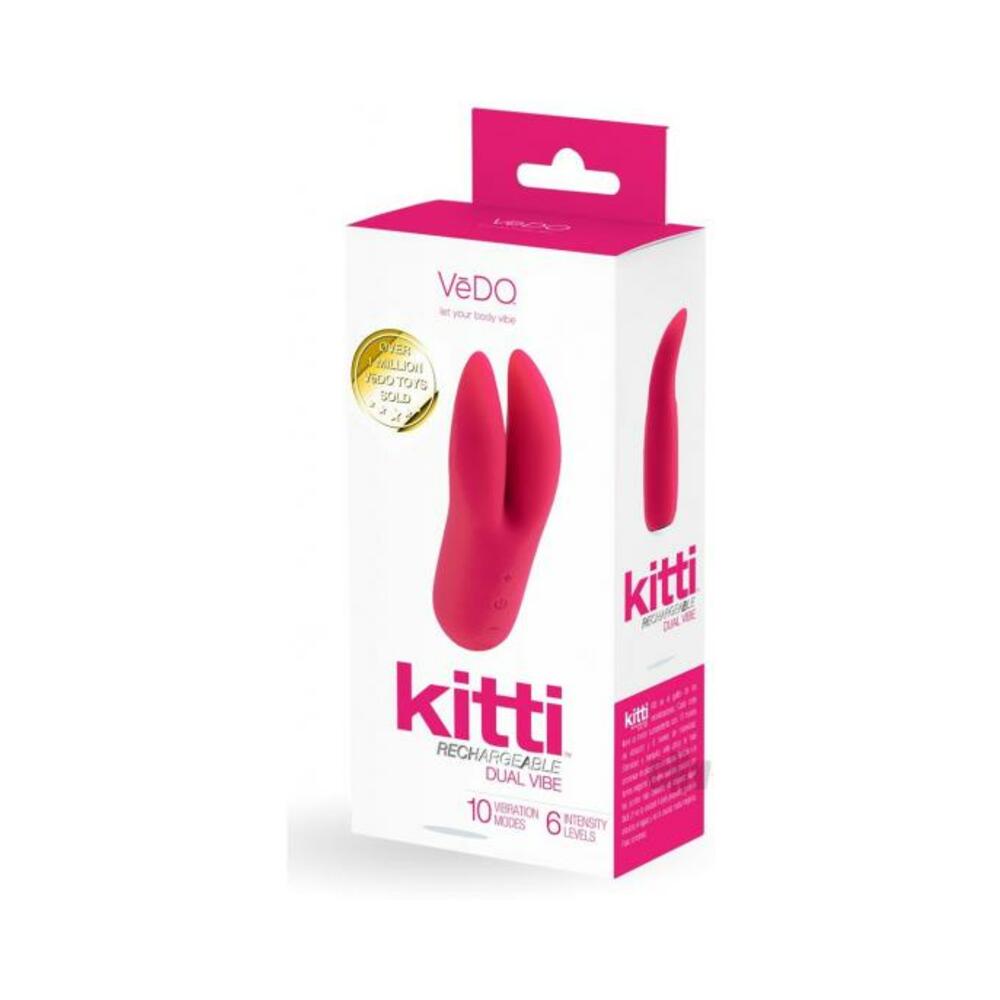 Vedo Kitti Rechargeable Dual Vibe Foxy Pink-VeDO-Sexual Toys®