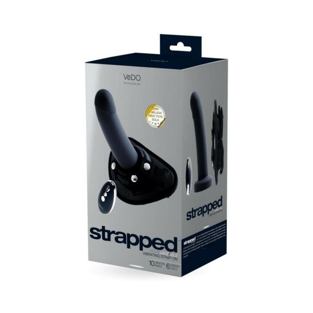 Vedo Strapped Rechargeable Strap-on Just Black-VeDO-Sexual Toys®