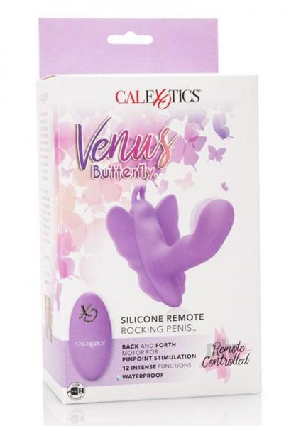 Venus Butterfly Remote Rocking Penis Purple Vibrator-Cal Exotics-Sexual Toys®