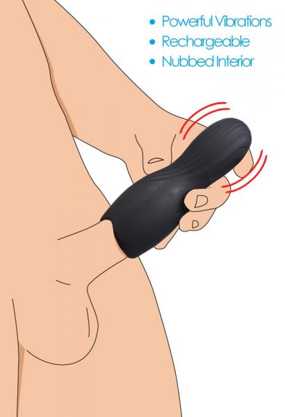 Vibrating Rechargeable Penis Pleaser Black-Trinity Vibe-Sexual Toys®