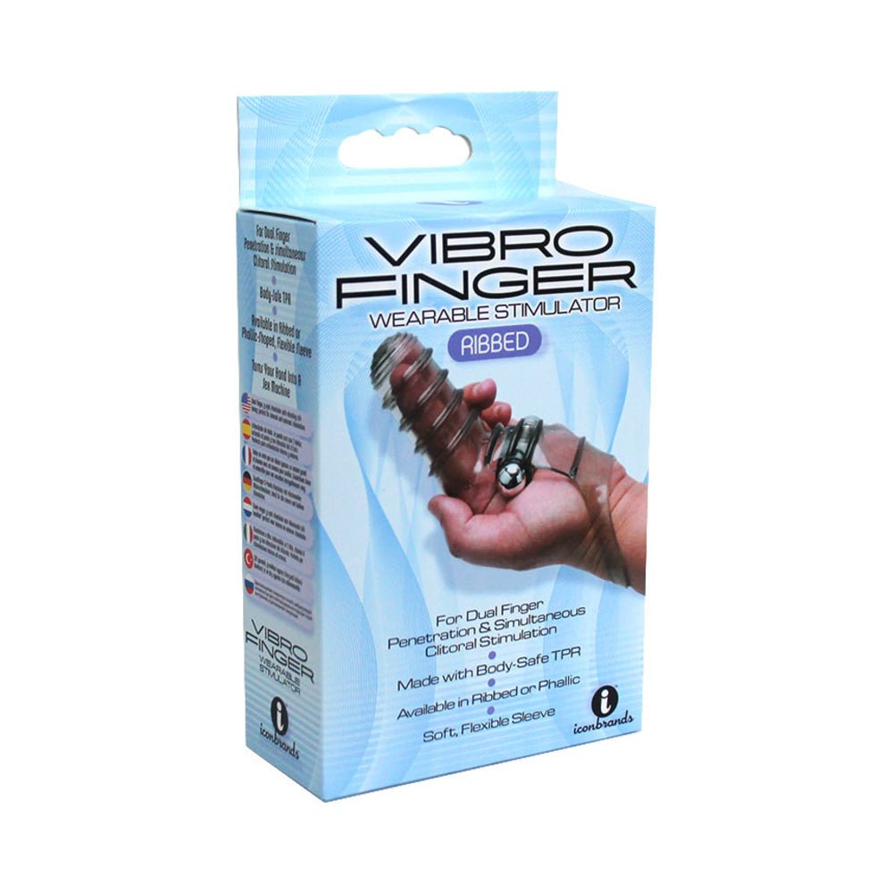 Vibrofinger Ribbed Finger Massager Smoke-Icon-Sexual Toys®