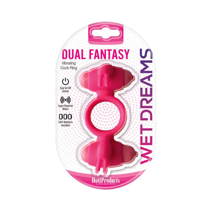 Wet Dreams Dual Fantasy Dual Cock Ring With Turbo Motors-Hott Products-Sexual Toys®