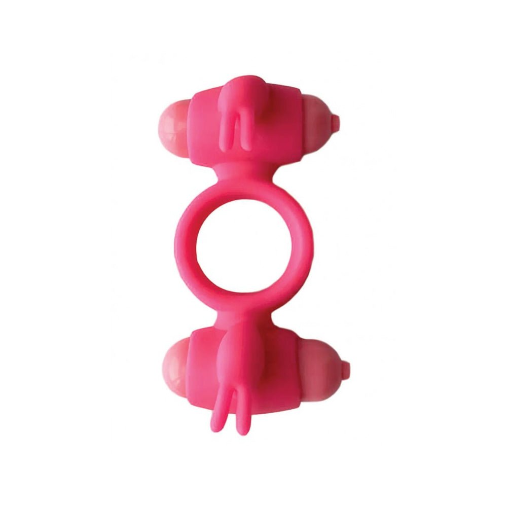 Wet Dreams Dual Fantasy Dual Cock Ring With Turbo Motors-Hott Products-Sexual Toys®