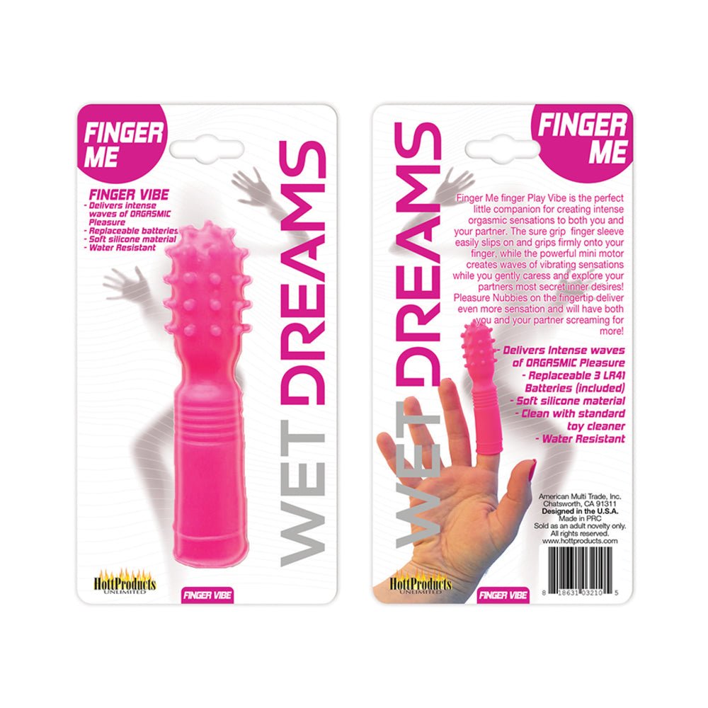 Wet Dreams Finger Me Single Motor Finger Play Vibe Magenta-blank-Sexual Toys®