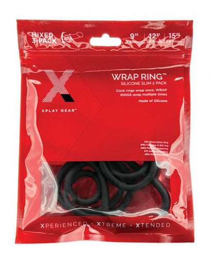 Xplay 3 Pk Silicone Slim Wrap Ring (9 12 15)-blank-Sexual Toys®